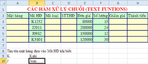 Làm thế nào để sử dụng hàm IF LEFT để lựa chọn một phần của một cell?
