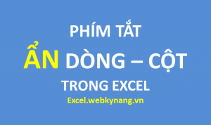 cach an dong va cot trong excel 2003 2007 2010 3