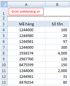 cach tim gia tri trung trong excel 11