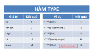 ham type trong excel