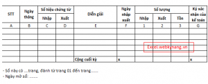 mau the kho bang excel mẫu thẻ kho bằng excel mới nhất quyết định 48 15