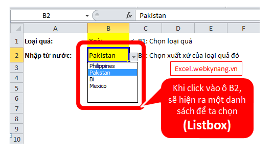 Tính năng LISTBOX trong Excel sẽ giúp bạn tạo ra các danh sách chọn dễ dàng hơn bao giờ hết. Tính năng này sẽ mang đến cho bạn tính linh hoạt và dễ dàng trong việc tạo ra các danh sách liên quan đến công việc của bạn. Hãy xem hình ảnh liên quan để tận hưởng tính năng đáng giá này.