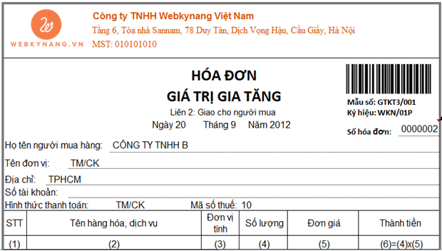 Mau hoa don gia tri gia tang tren excel download file excel hoa don gtgt