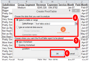 chon noi luu pivot table trong excel