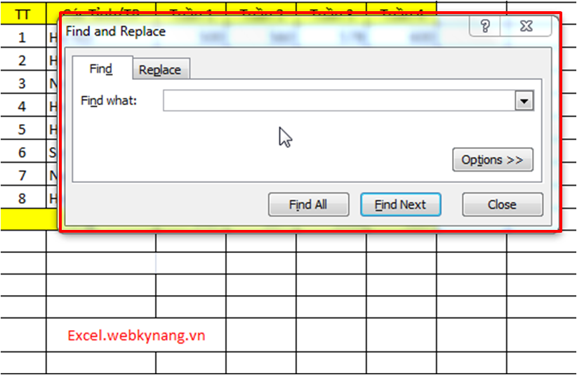 Đếm số ô trống trong excel